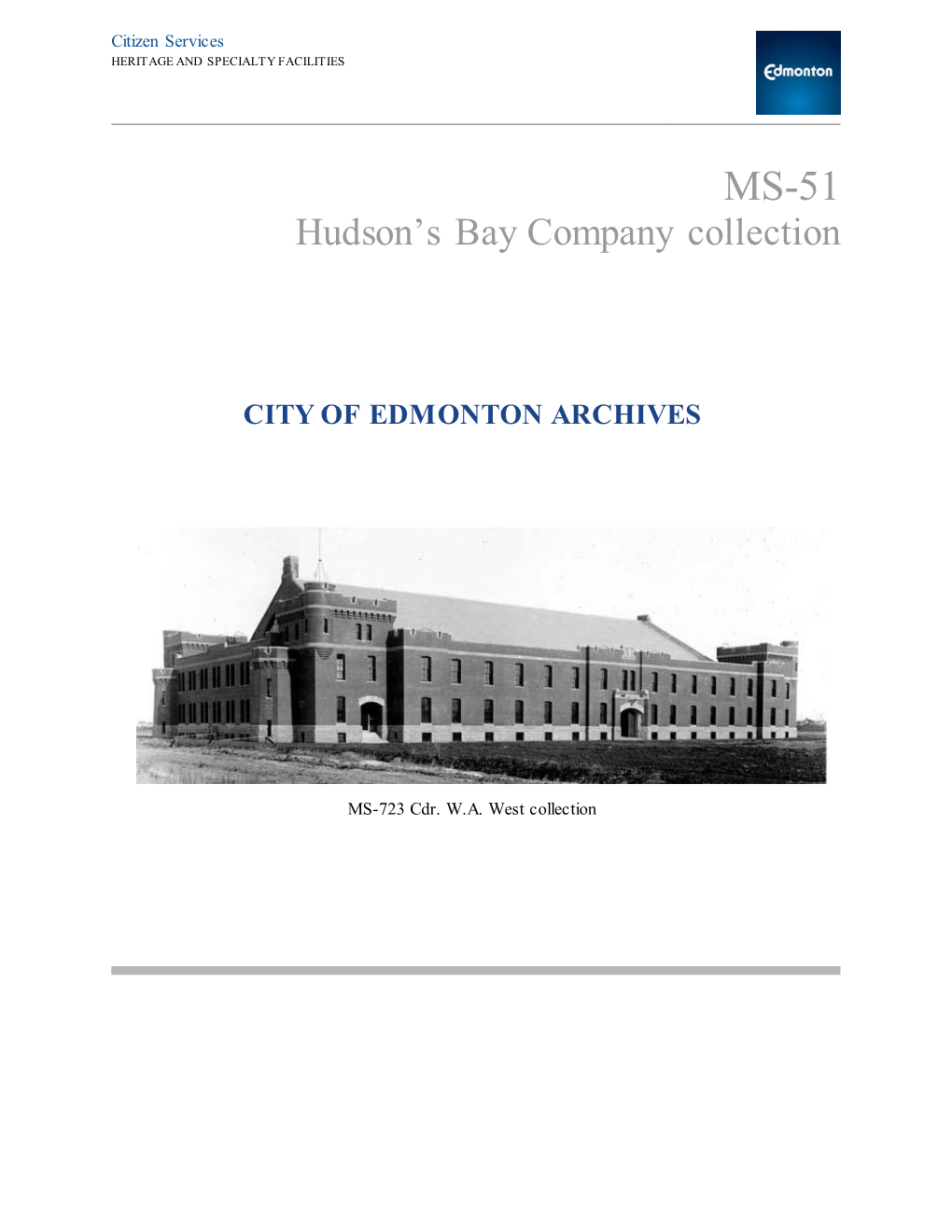 Hudson's Bay Company Collection