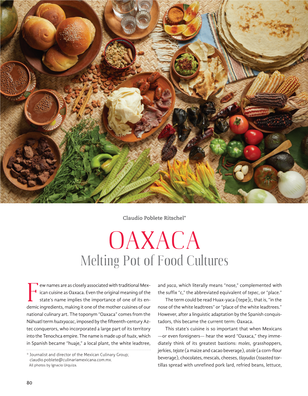 OAXACA Melting Pot of Food Cultures