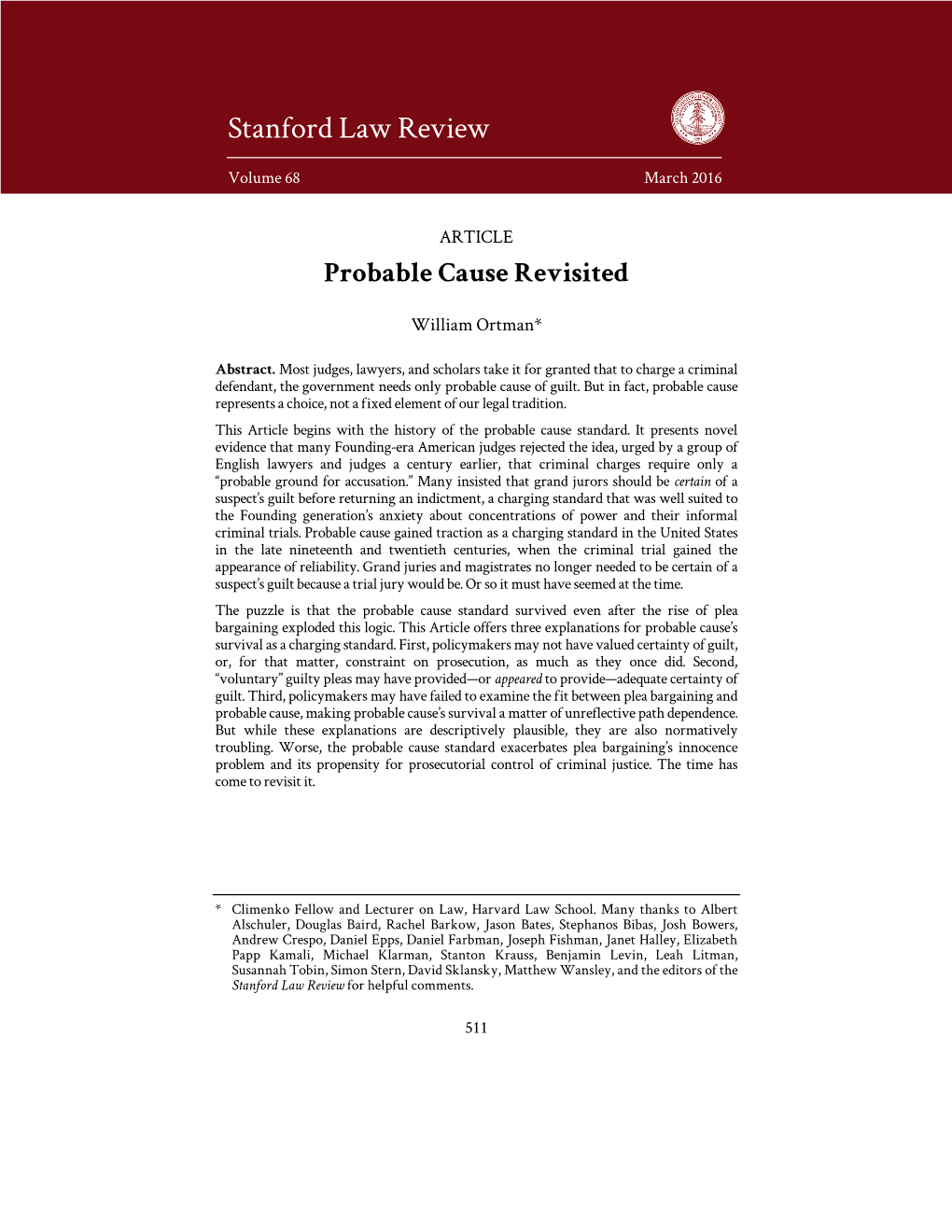 Stanford Law Review