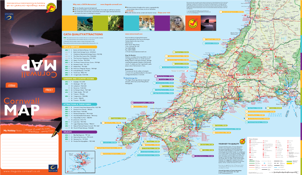 Download Your Map of Cornwall's Attractions Here