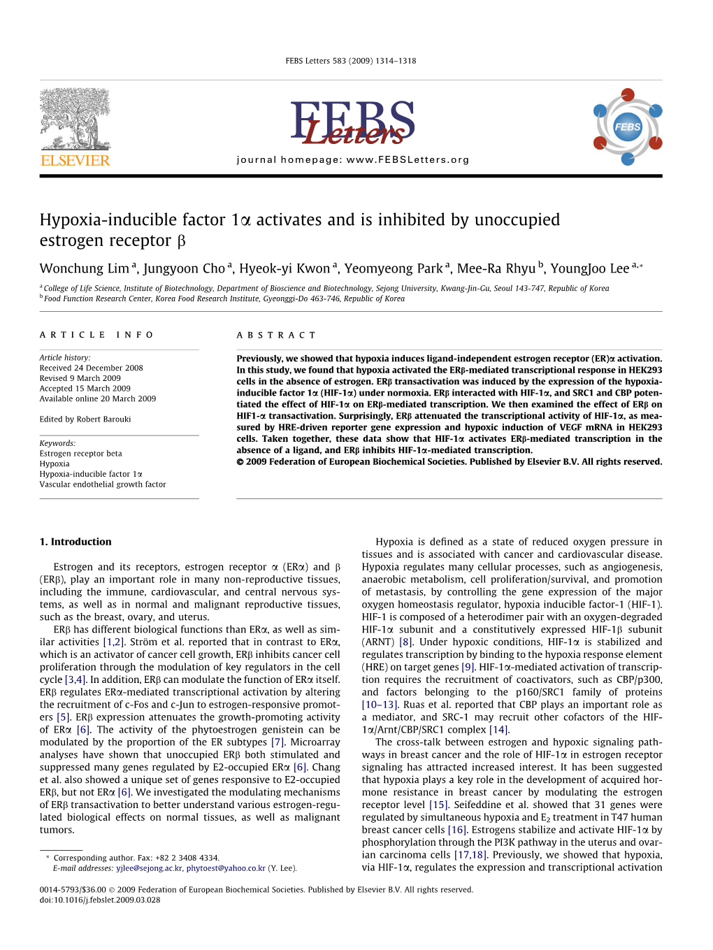 Hypoxia-Inducible Factor 1Α Activates and Is Inhibited By