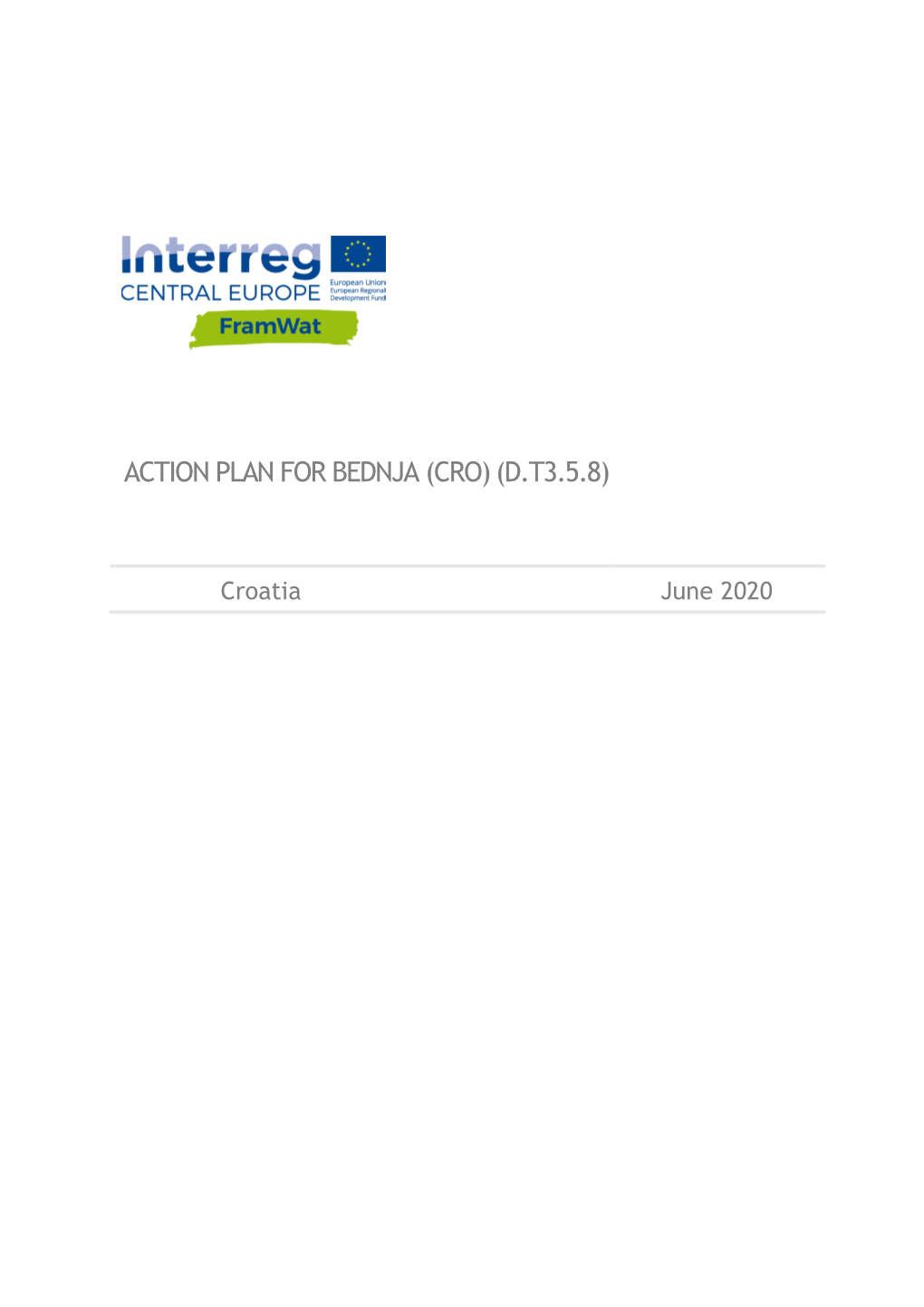Action Plan for Bednja (Cro) (D.T3.5.8)