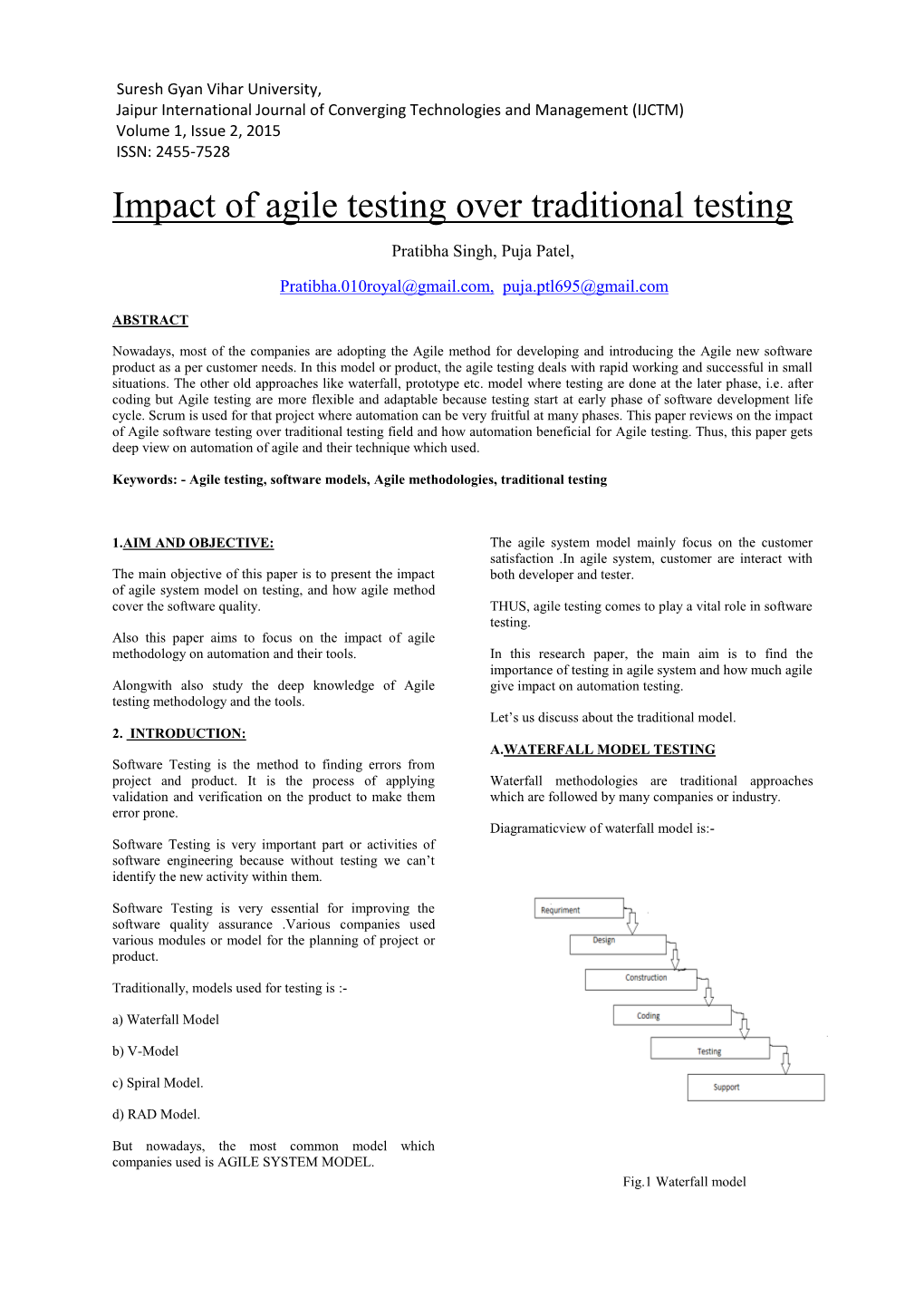Impact of Agile Testing Over Traditional Testing