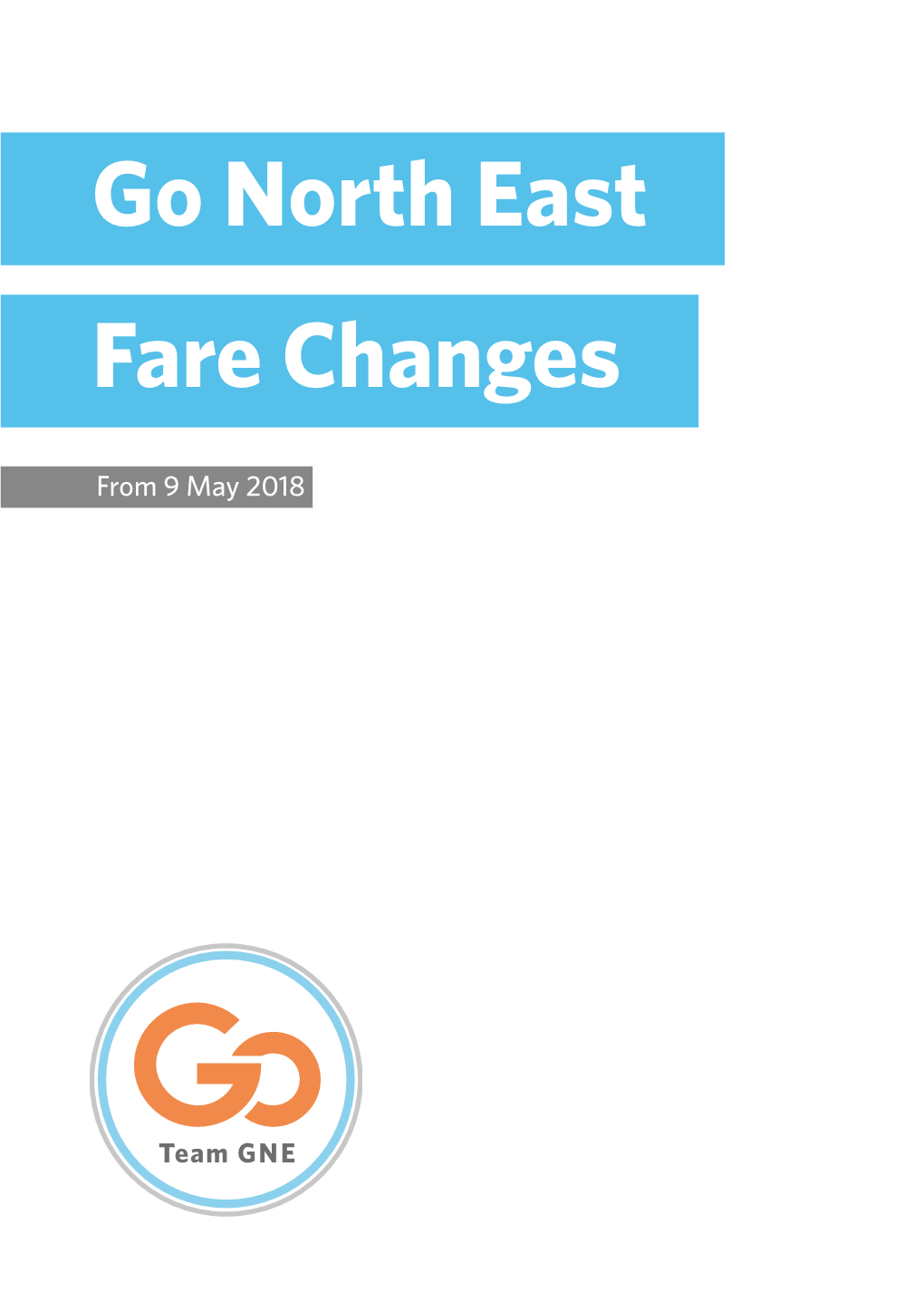 Go North East Fare Changes