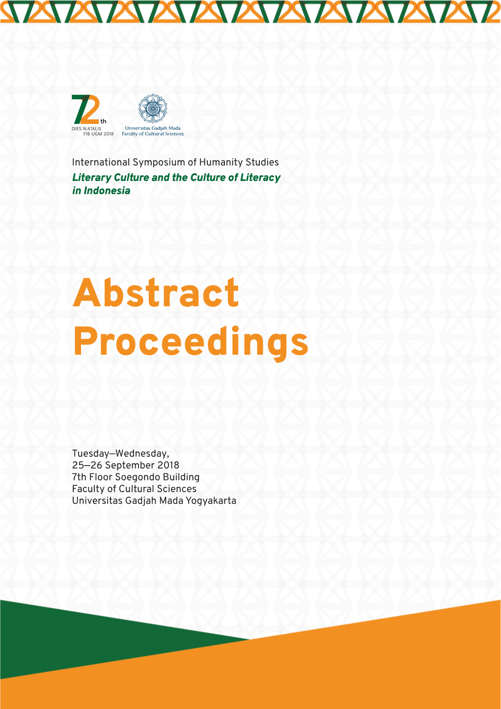 Abstract Proceedings