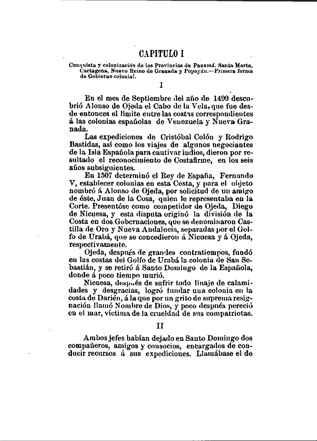 CAPITULO 1 Conquista, Y Colonización De Las Provincias Do Pananuf