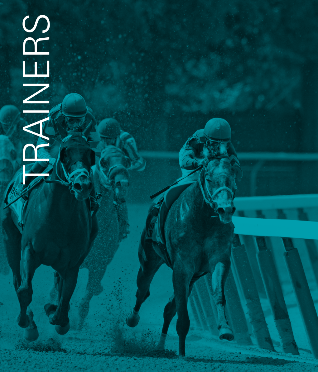 2017 Media Guide NYRA.Com 2017 Media Guide NYRA.Com TRAINERS