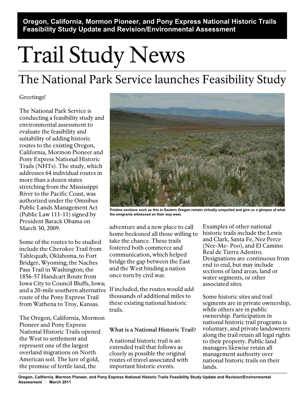 Trail Study News