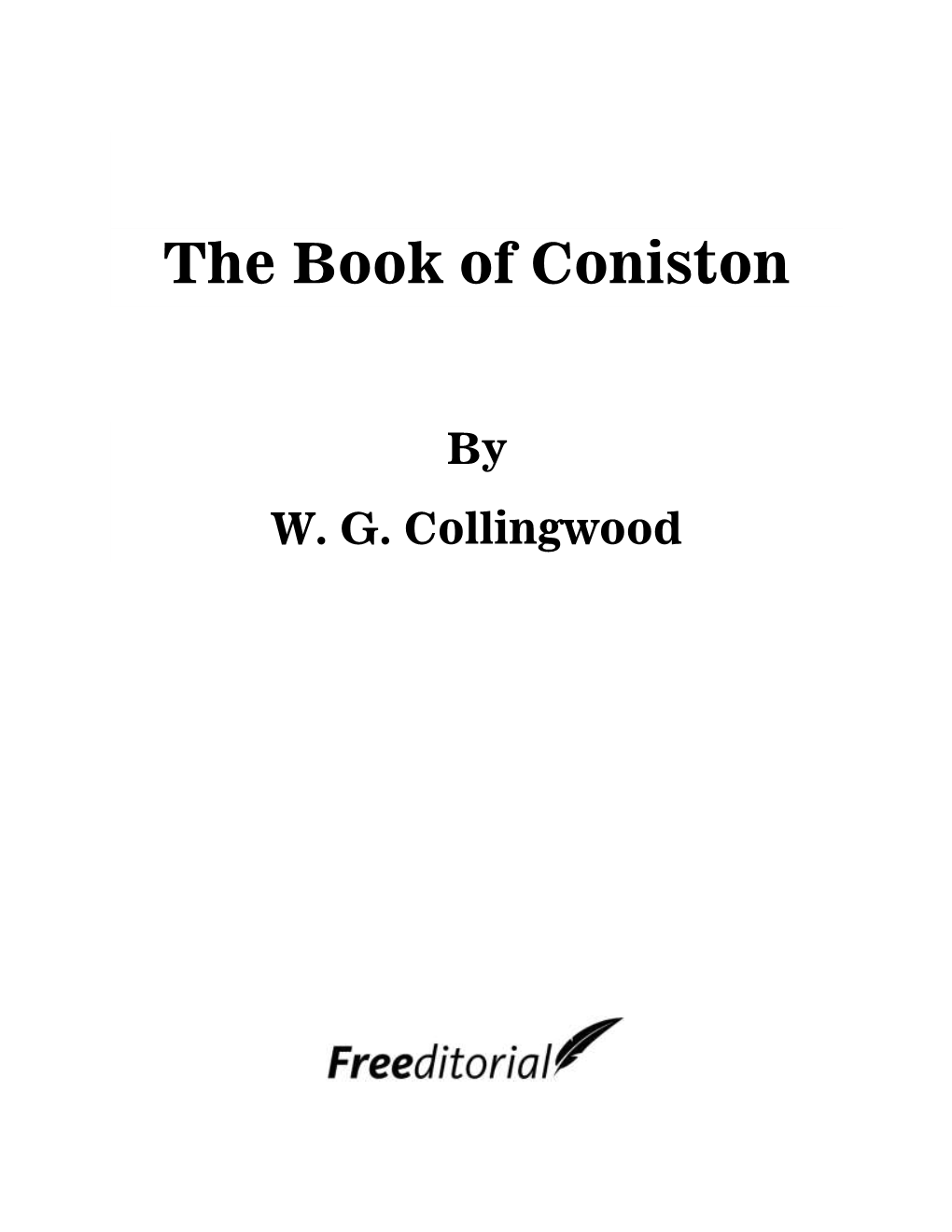 The Book of Coniston