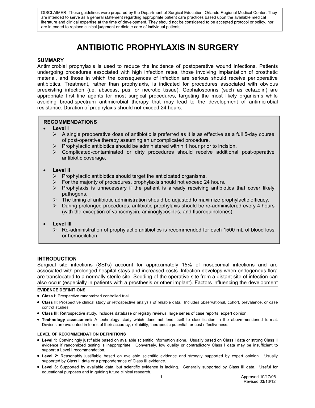 Icu Sedation Guidelines