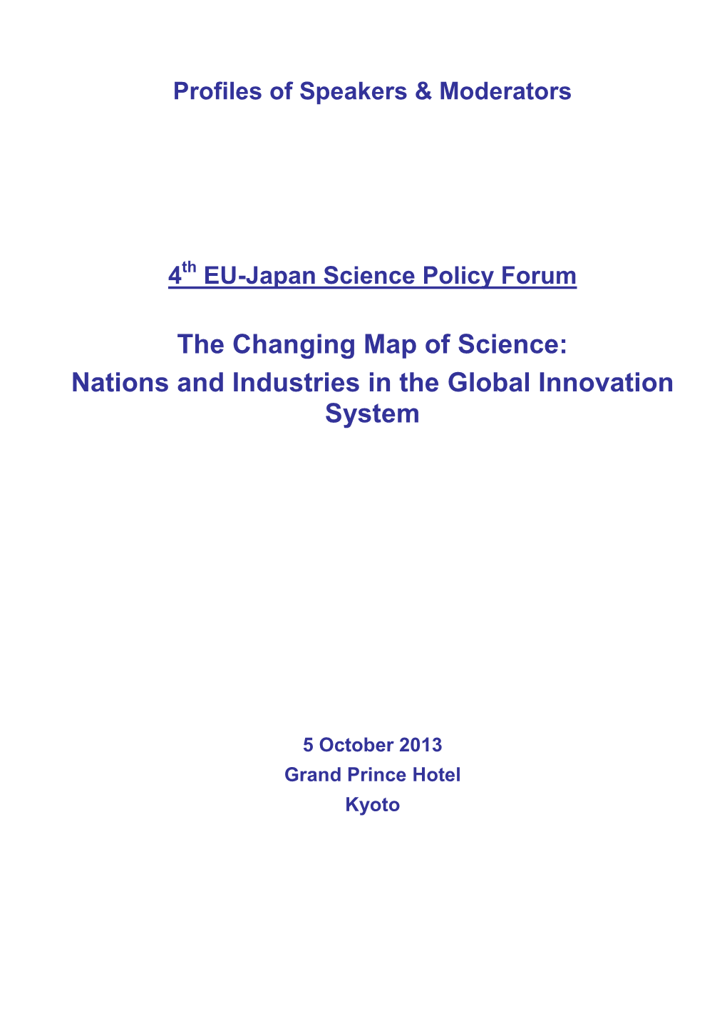 Nations and Industries in the Global Innovation System