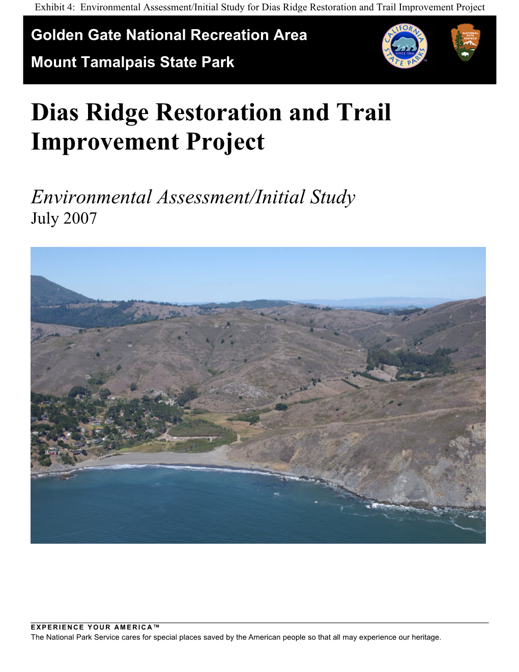 Dias Ridge Restoration and Trail Improvement Project