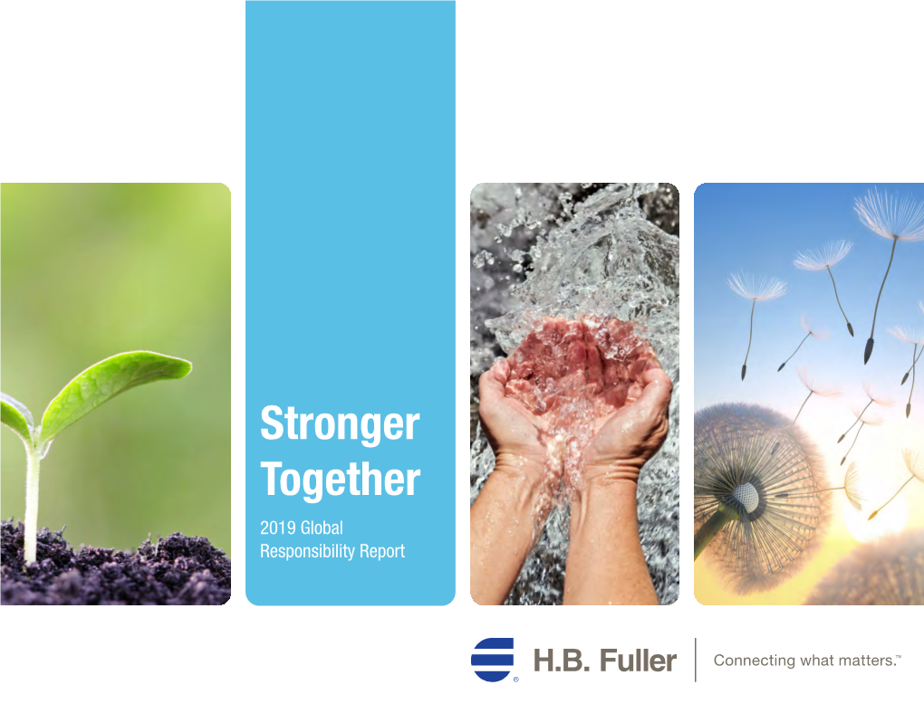 Stronger Together 2019 Global Responsibility Report Table of Contents