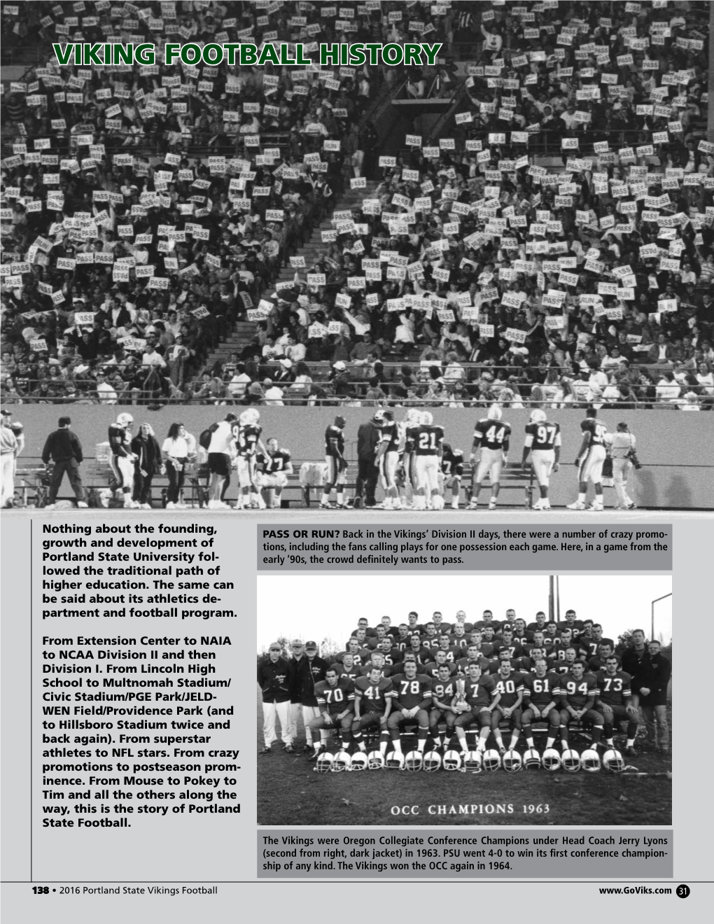 Viking Football History Viking Football History