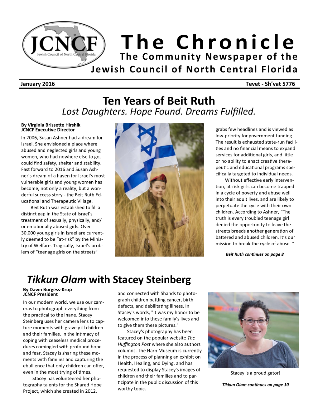 Ten Years of Beit Ruth Lost Daughters