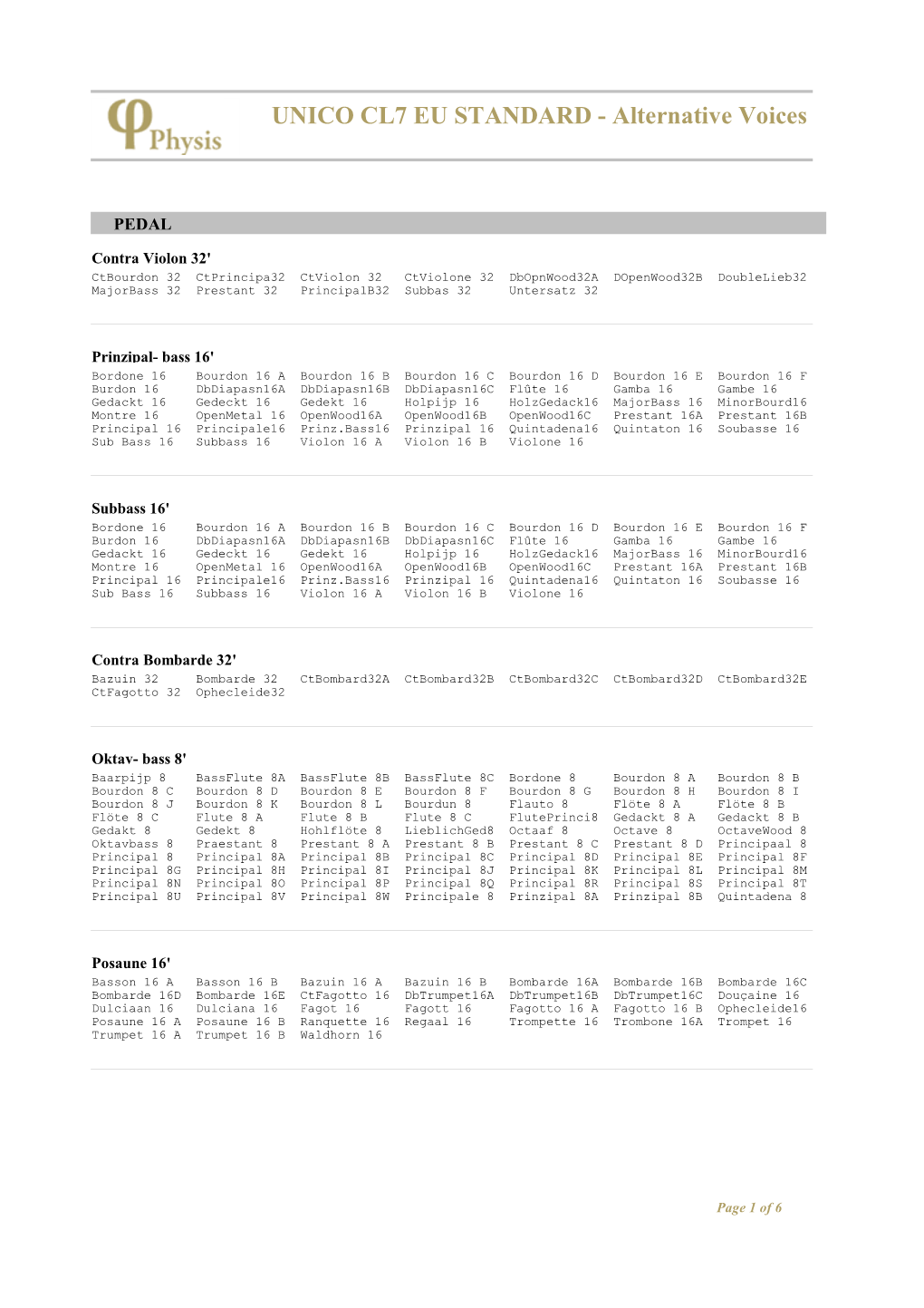 UNICO CL7 EU STANDARD – Alternative Voices.Pdf