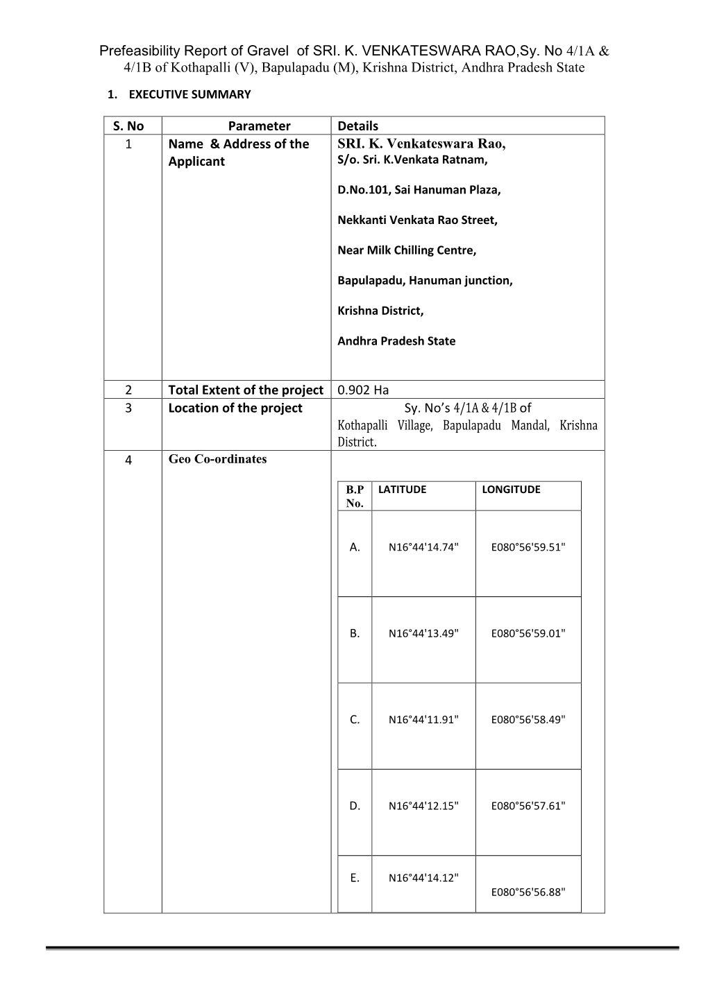 Bapulapadu (M), Krishna District, Andhra Pradesh State