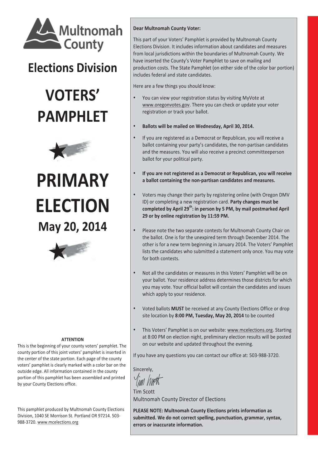 Voters Pamphlet