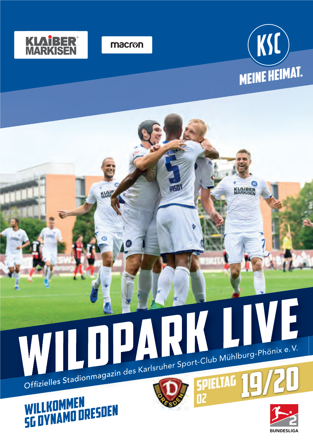 Wildpark Live Offizielles Stadionmagazin Des Karlsruher 05 EINWURF Sport-Club Mühlburg-Phönix E