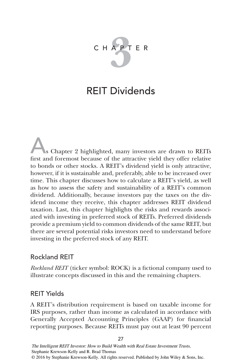 REIT Dividends