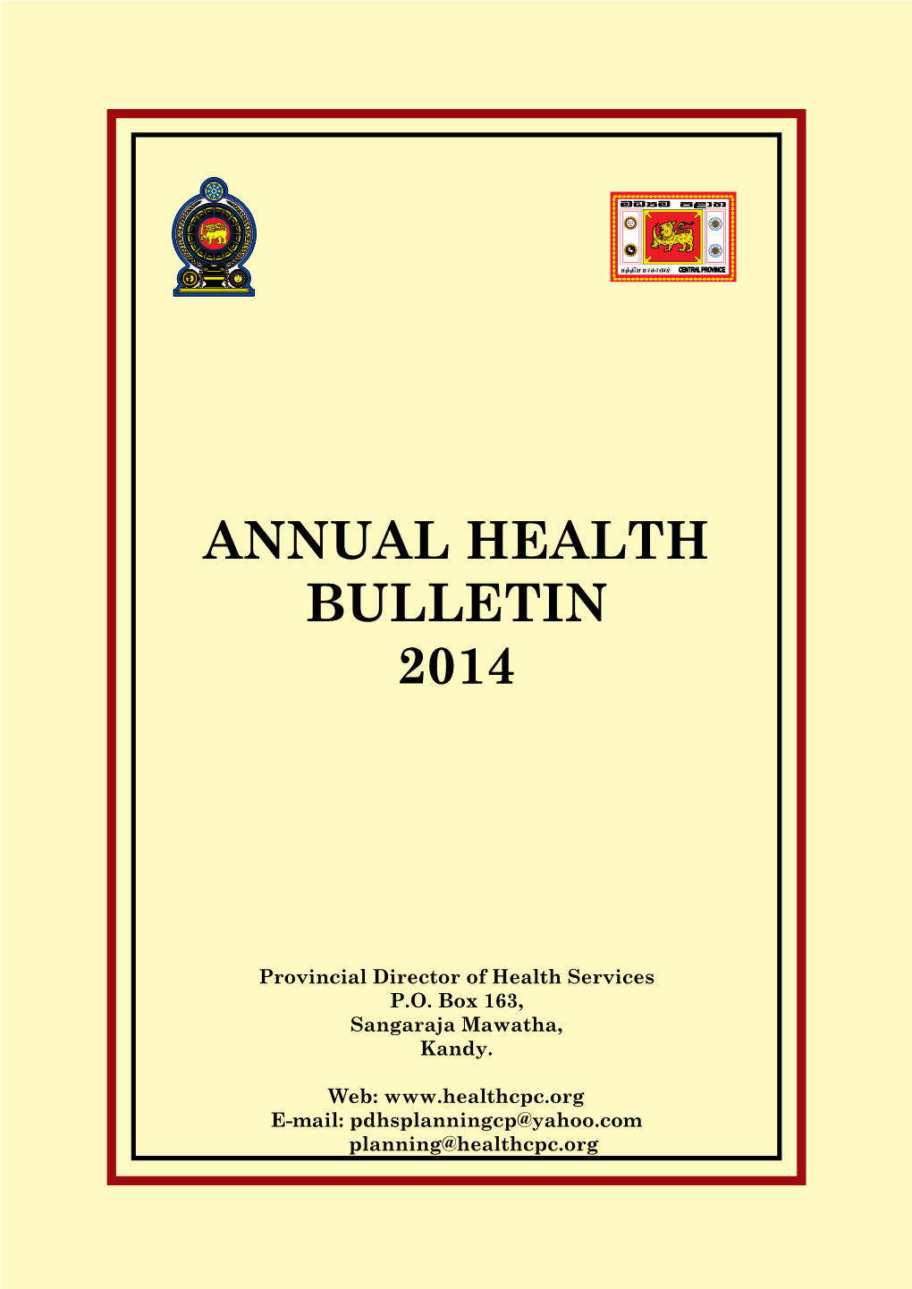 Annual Health Bulletin 2014