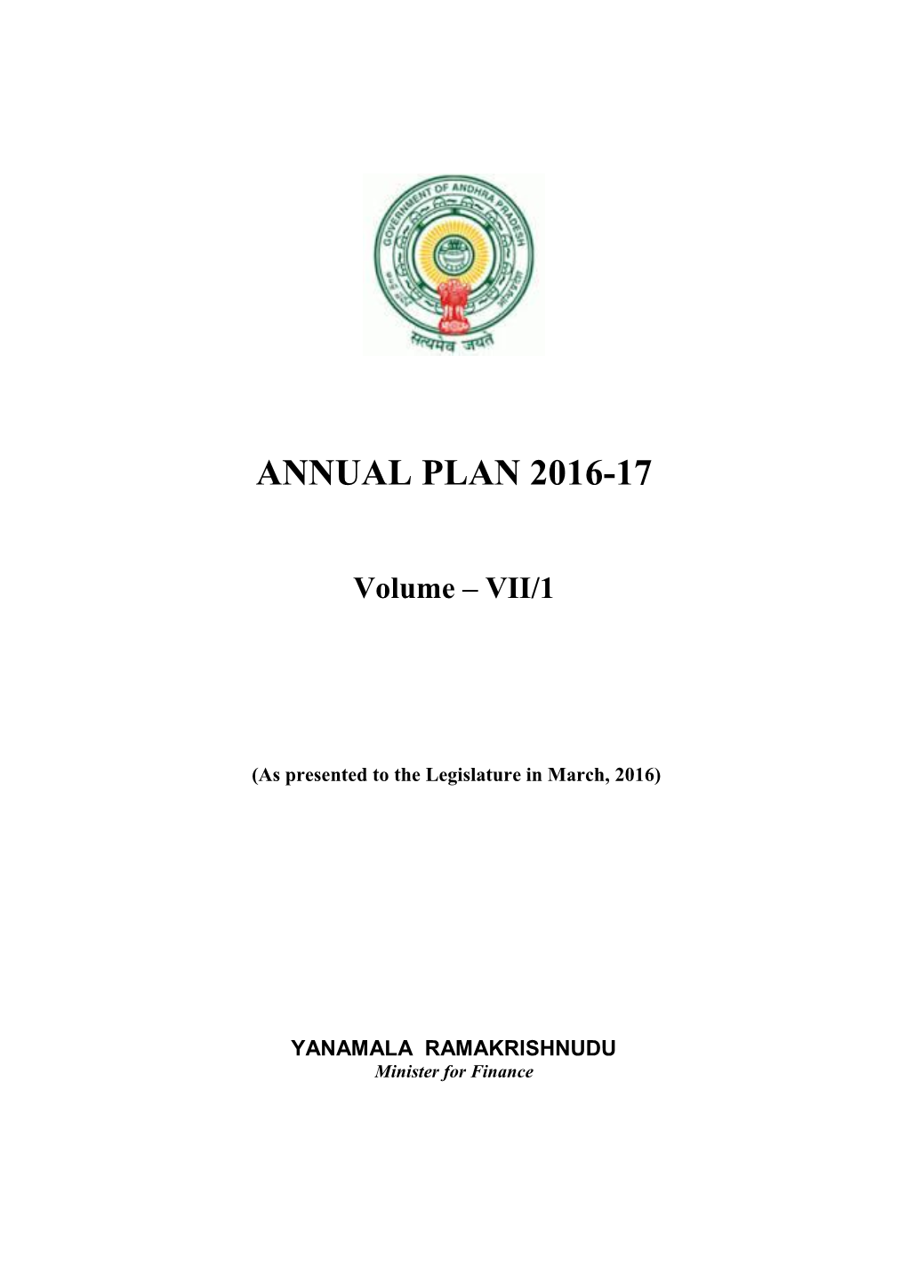 Annual Plan 2016-17