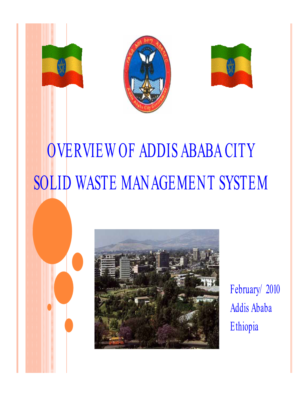 Overview of Addis Ababa City Solid Waste Management System