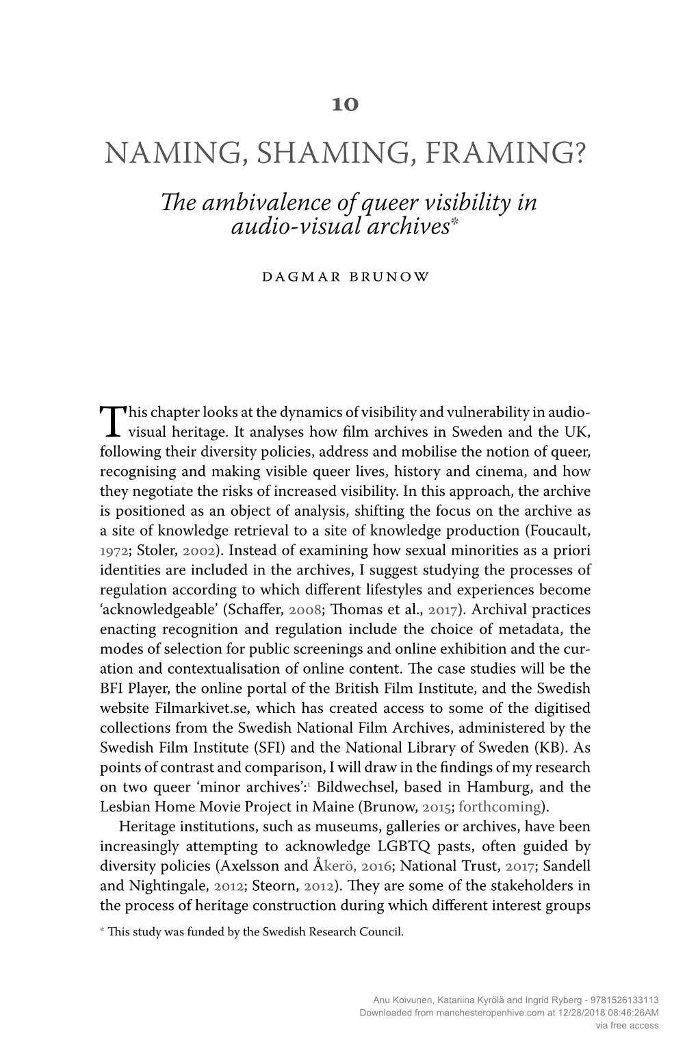 The Power of Vulnerability: Mobilising Affect in Feminist