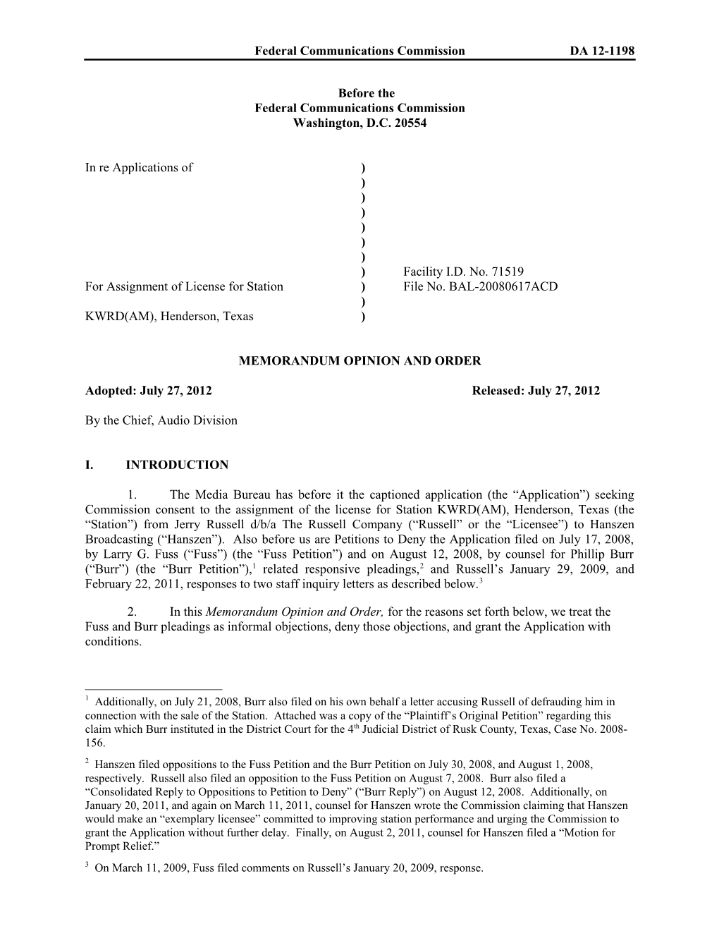 Memorandum Opinion and Order s32