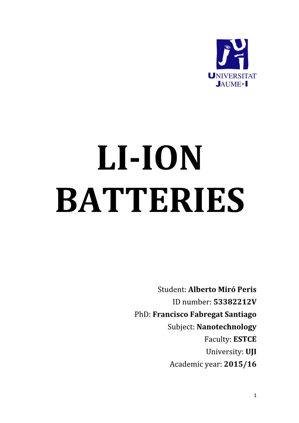 Li-Ion Batteries