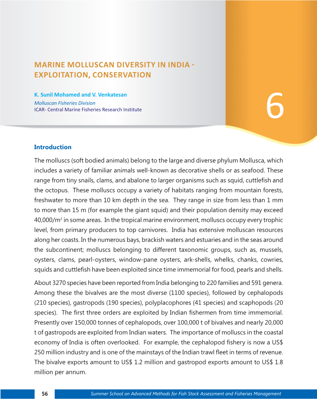 Marine Molluscan Diversity in India - Exploitation, Conservation