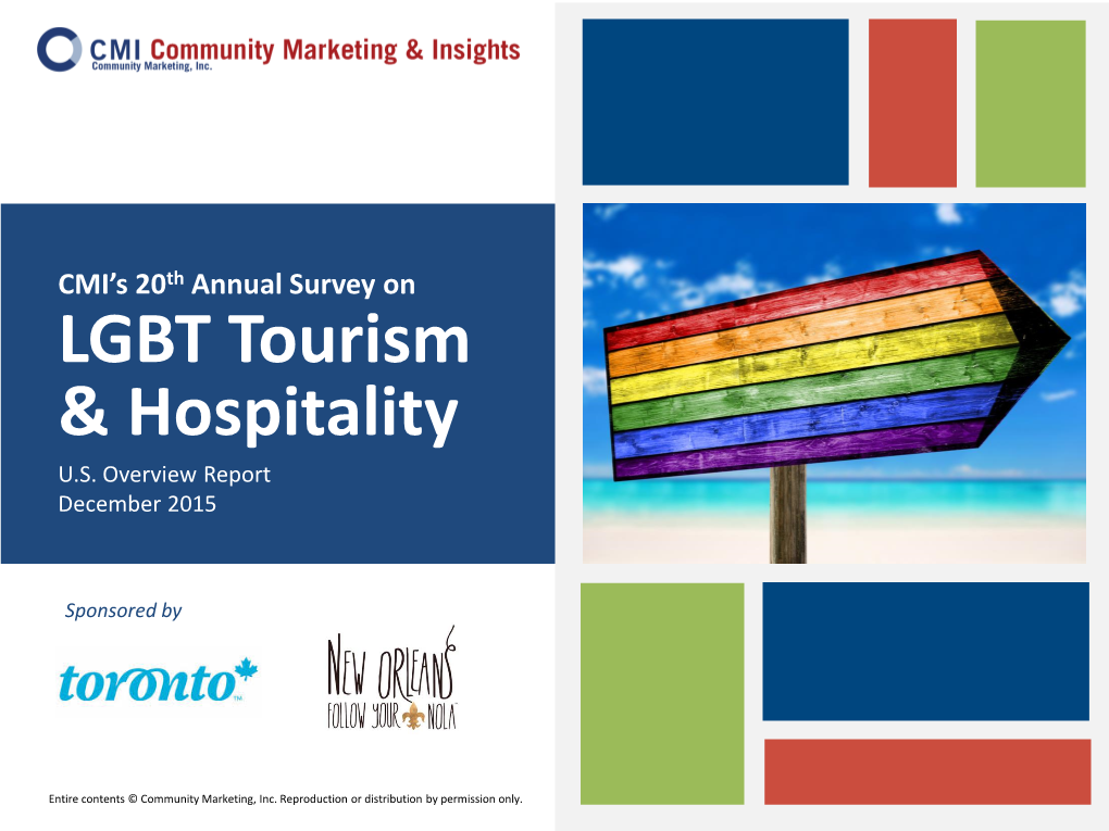 LGBT Tourism & Hospitality