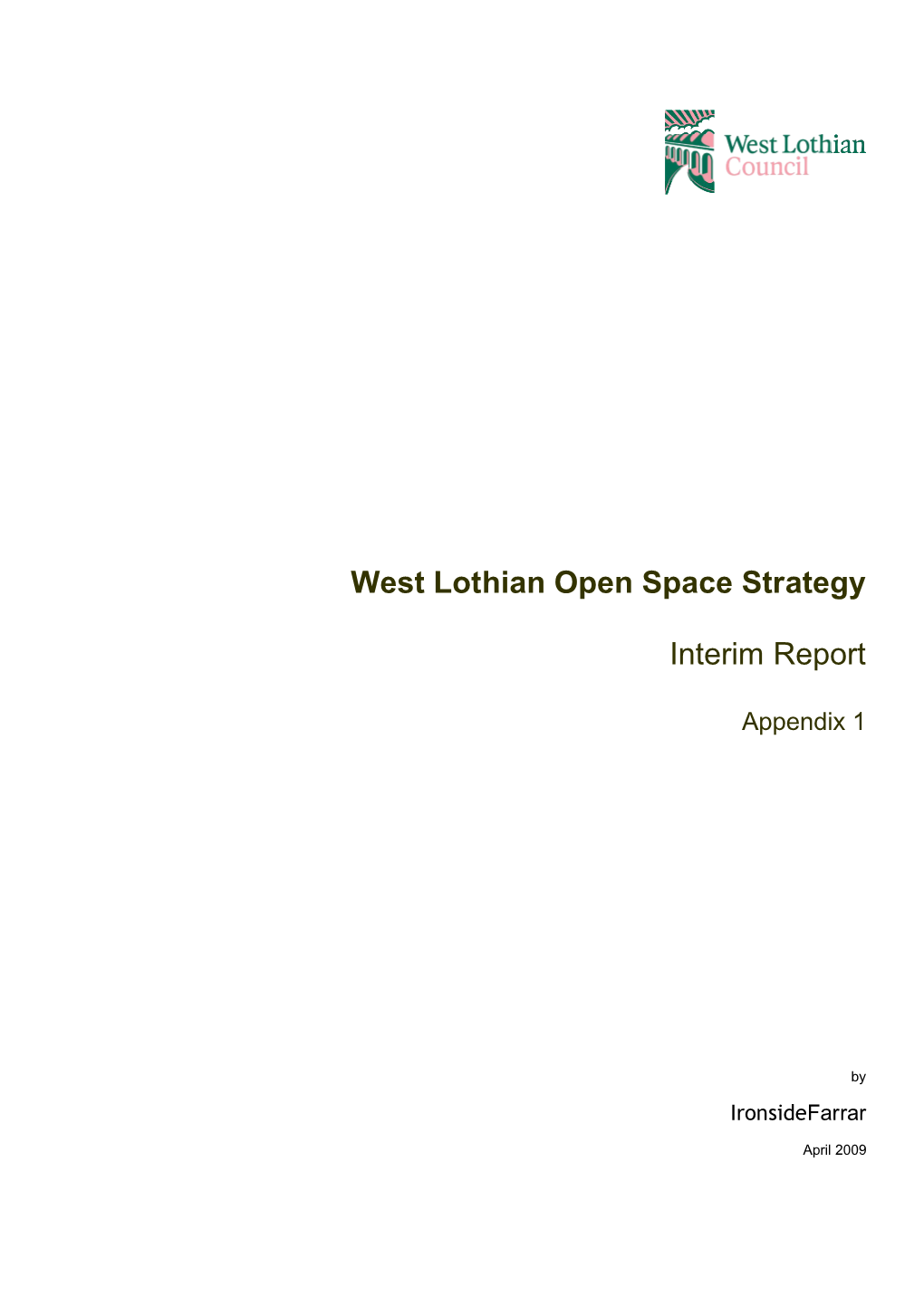 West Lothian Open Space Strategy Interim Report