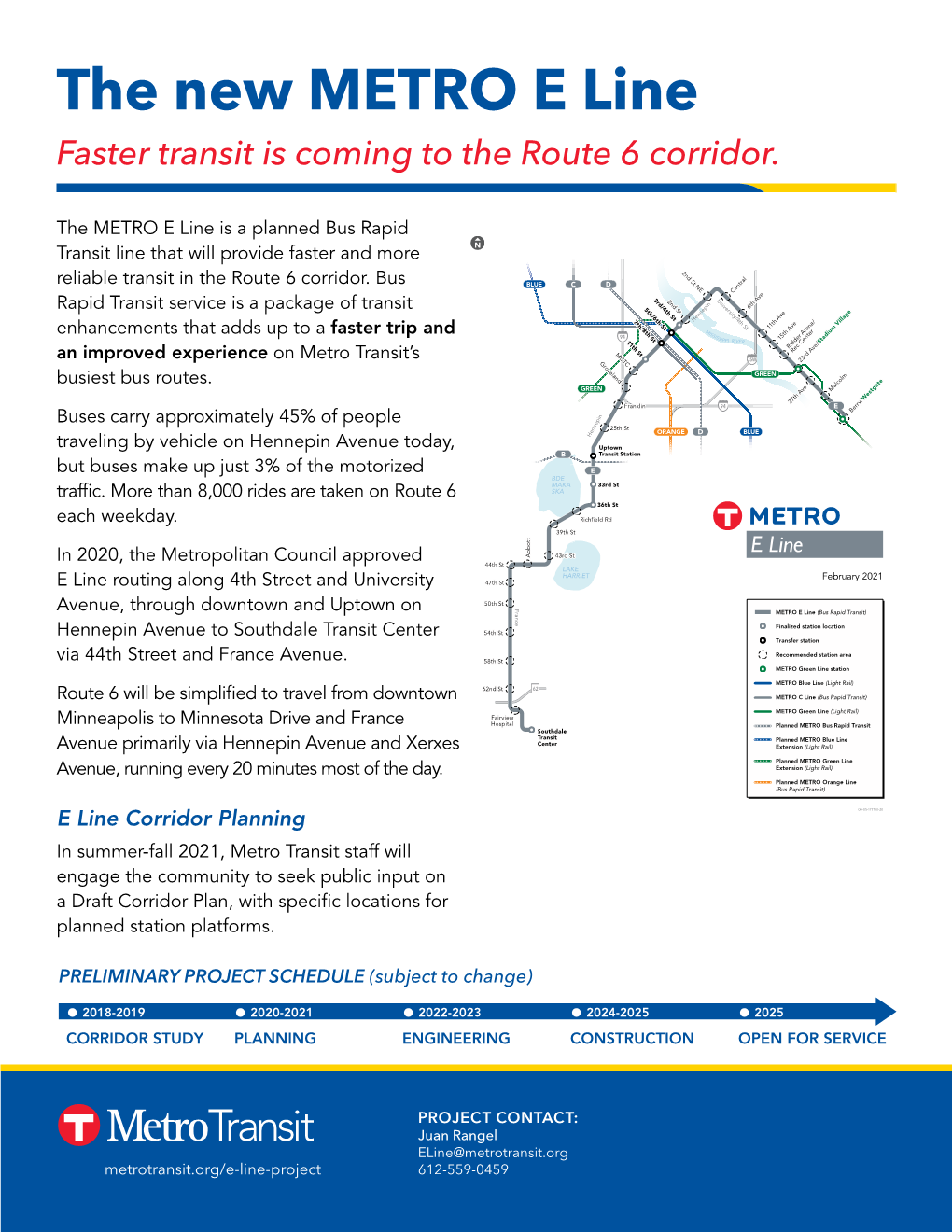 Metro E Line Project