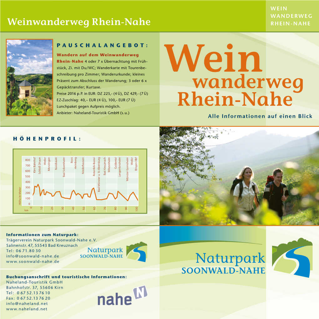 Weinwanderweg Rhein-Nahe RHEIN-NAHE