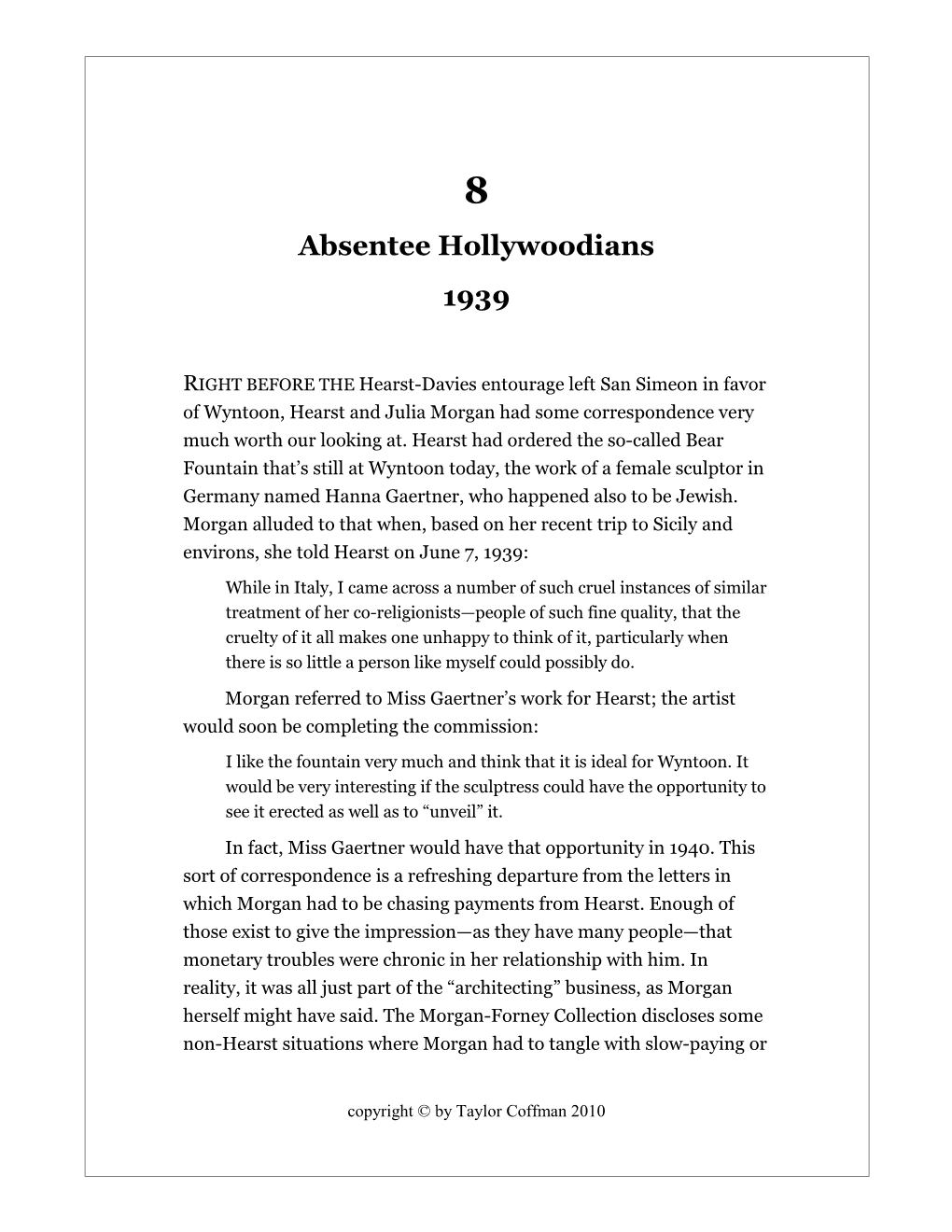 Absentee Hollywoodians 1939