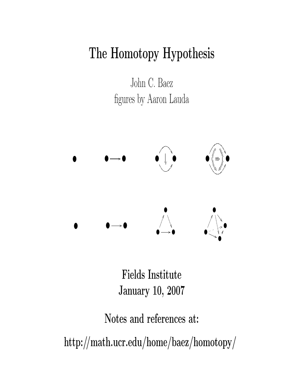The Homotopy Hypothesis