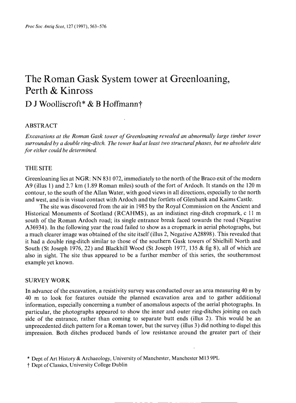 The Roman Gask System Tower at Greenloaning, Perth & Kinross