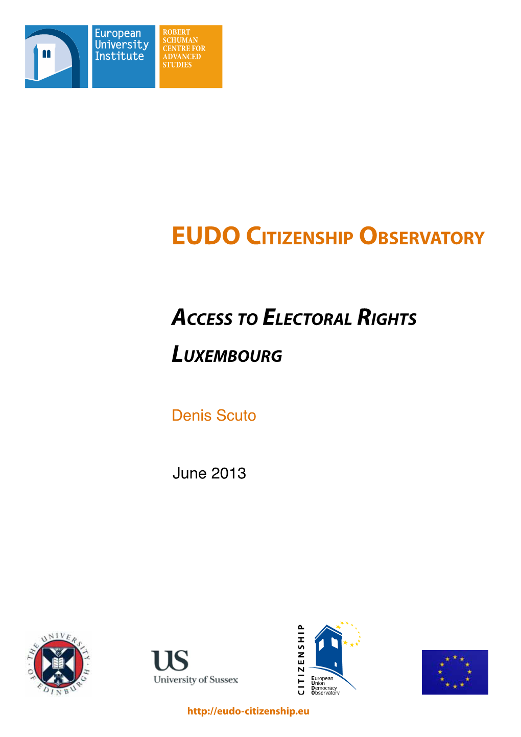 'EUDO Citizenship Observatory: Access to Electoral Rights