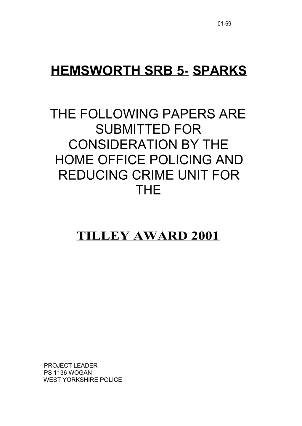 Hemsworth Srb 5- Sparks