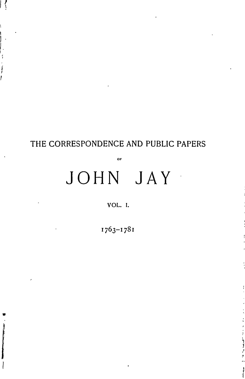 The Correspondence and Public Papers