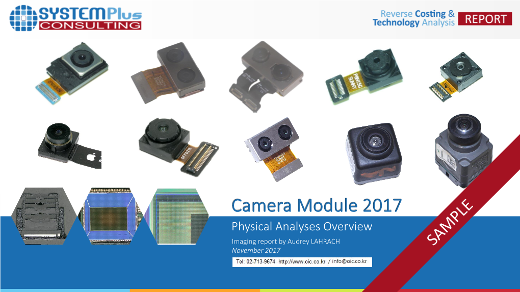 Camera Module Physical Analyses Overview