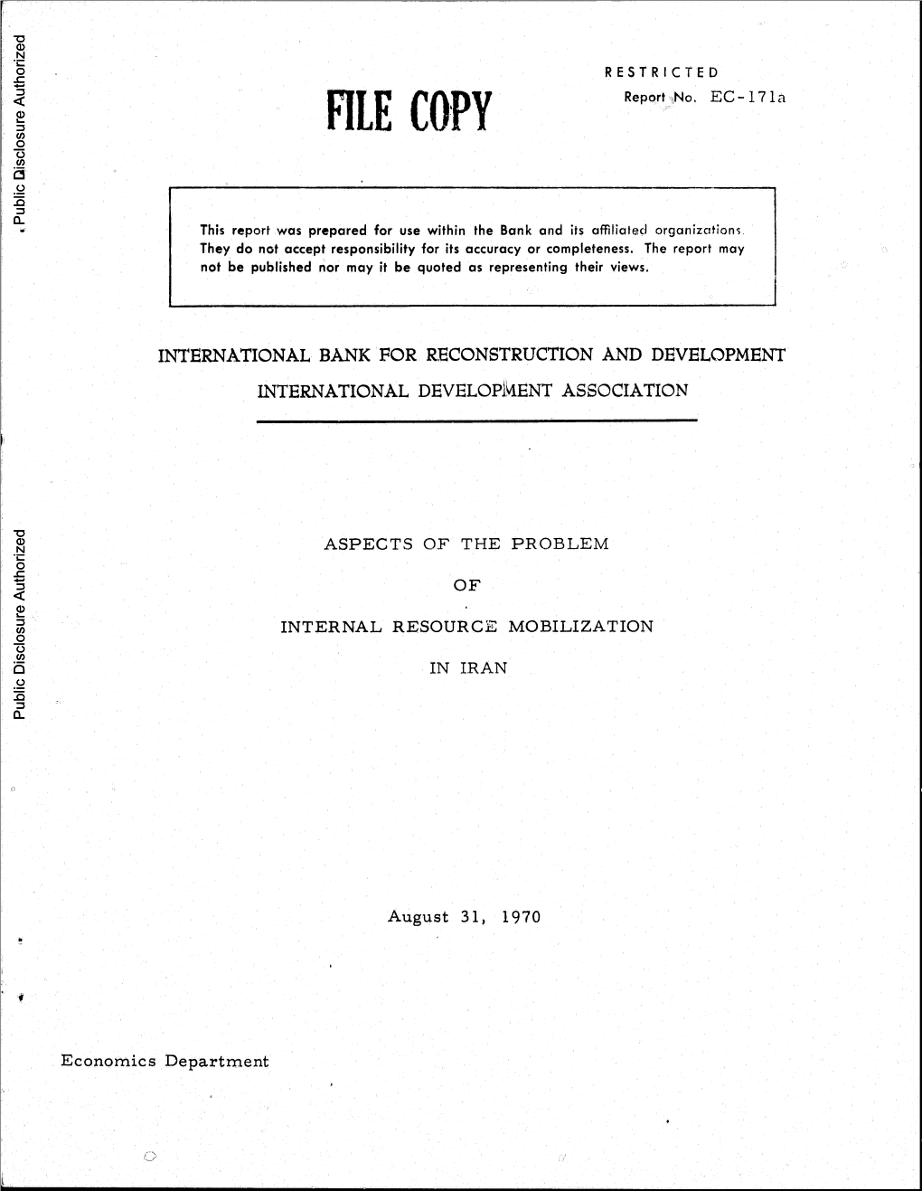 1965/66 Has Been Characterized by a Level of Public Savings Which Has Been Stagnant in Absolute Terms and Thus Declining As a Percentage of Chw