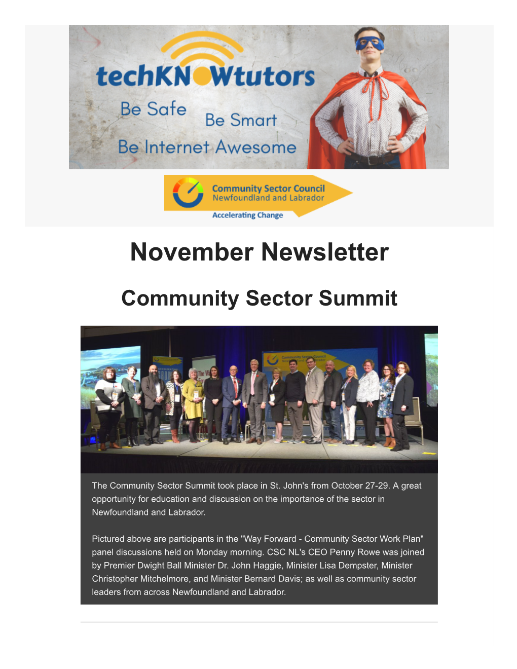 November Newsletter