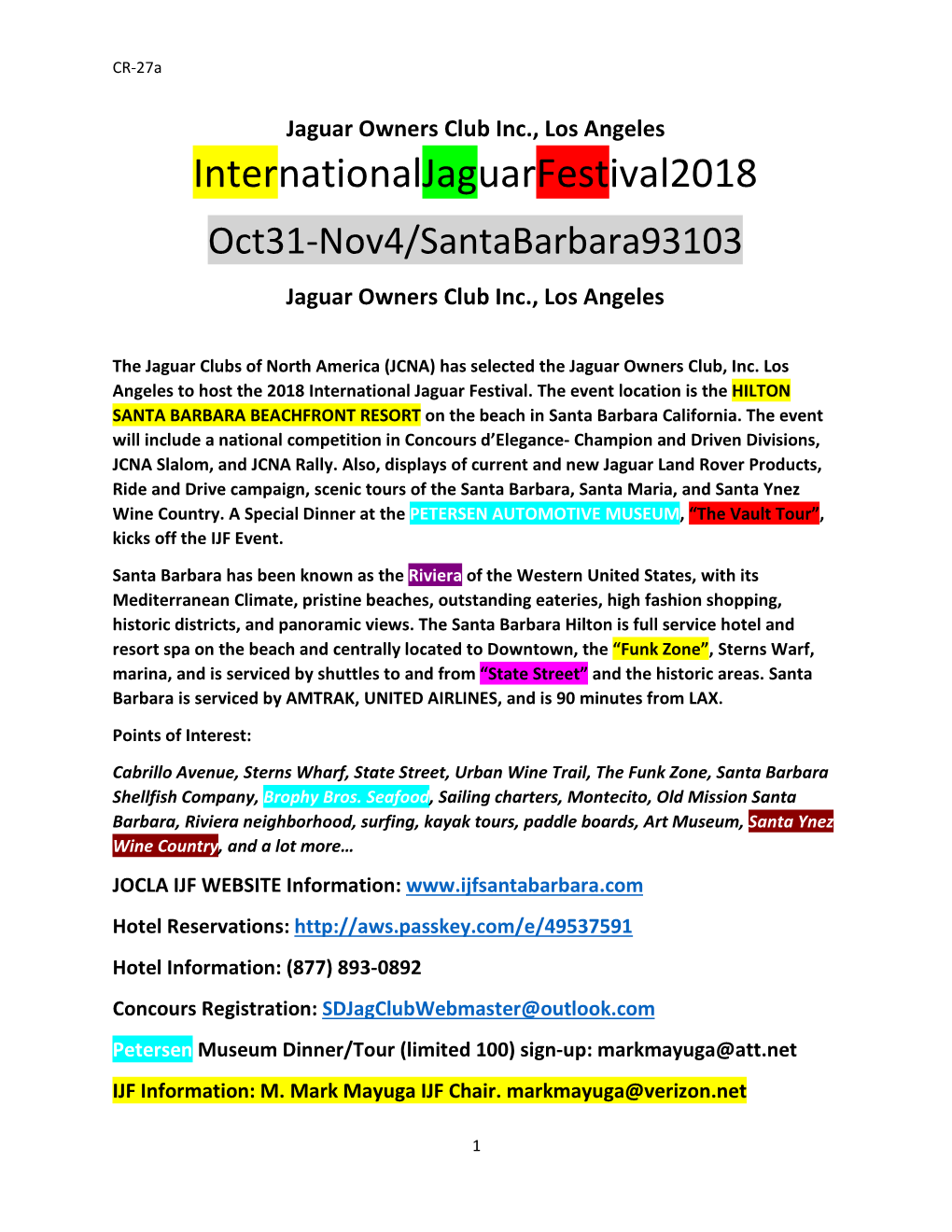 2018 JCNA International Jaguar Festival Overview