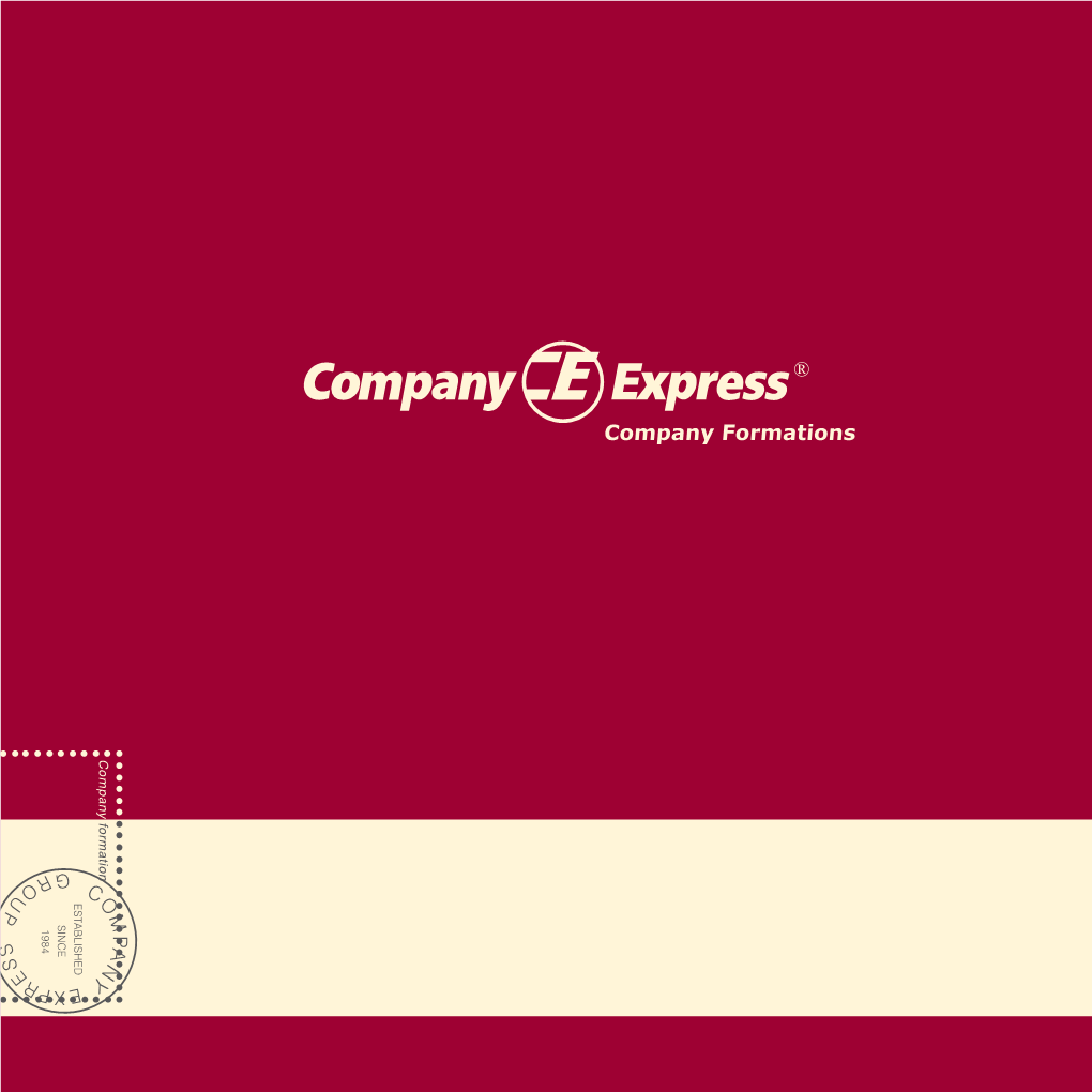 Company Formations Brochure