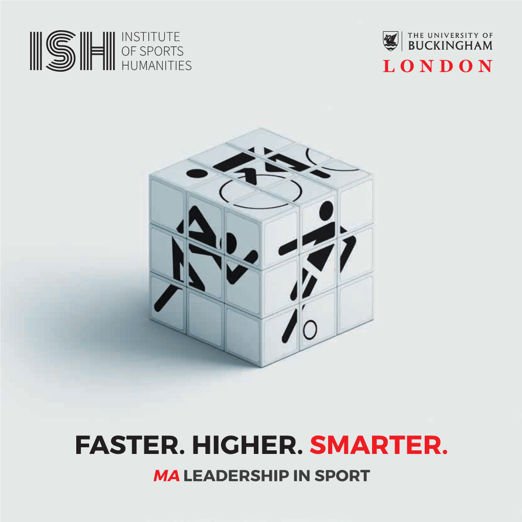 Faster. Higher. Smarter. Ma Leadership in Sport Faster