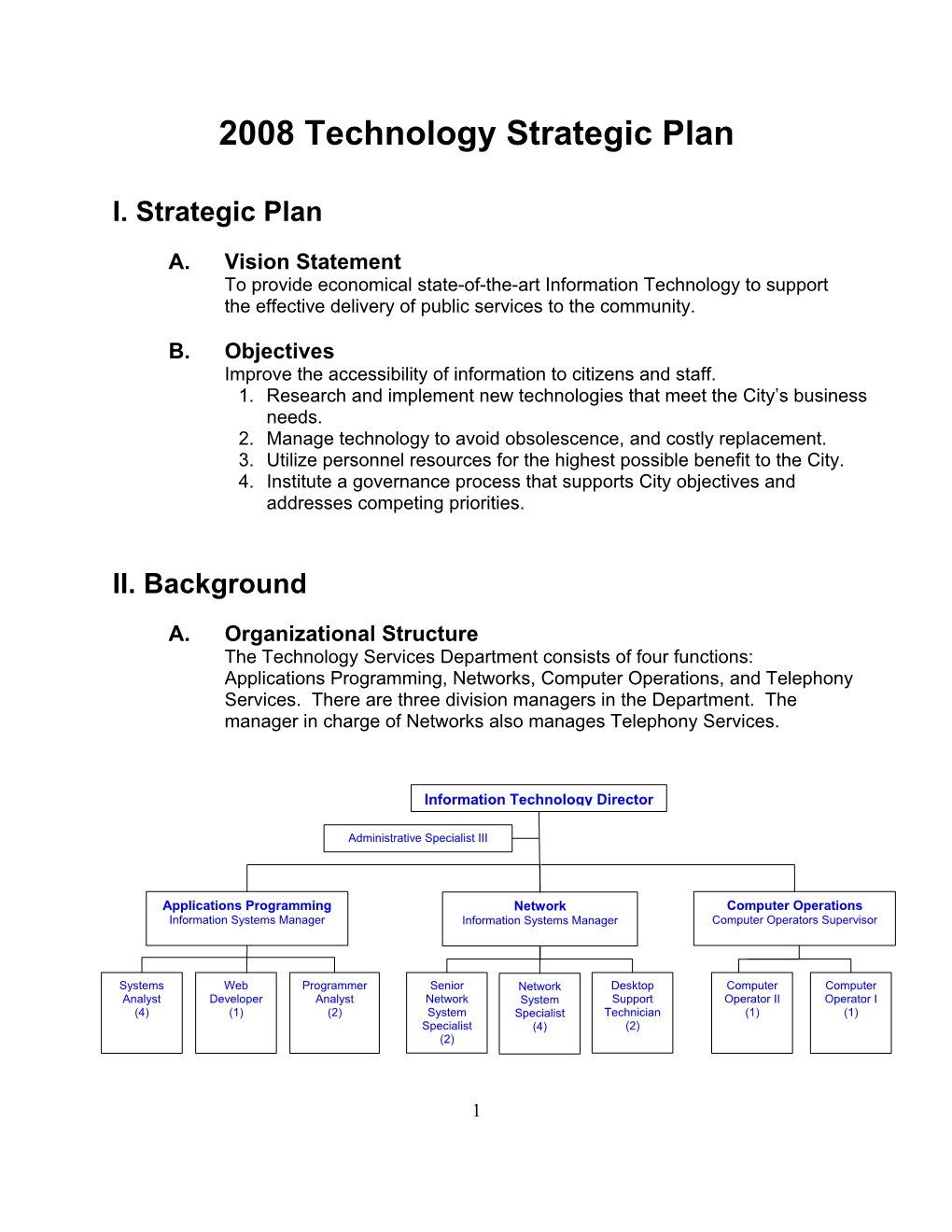 Technology Strategic Plan