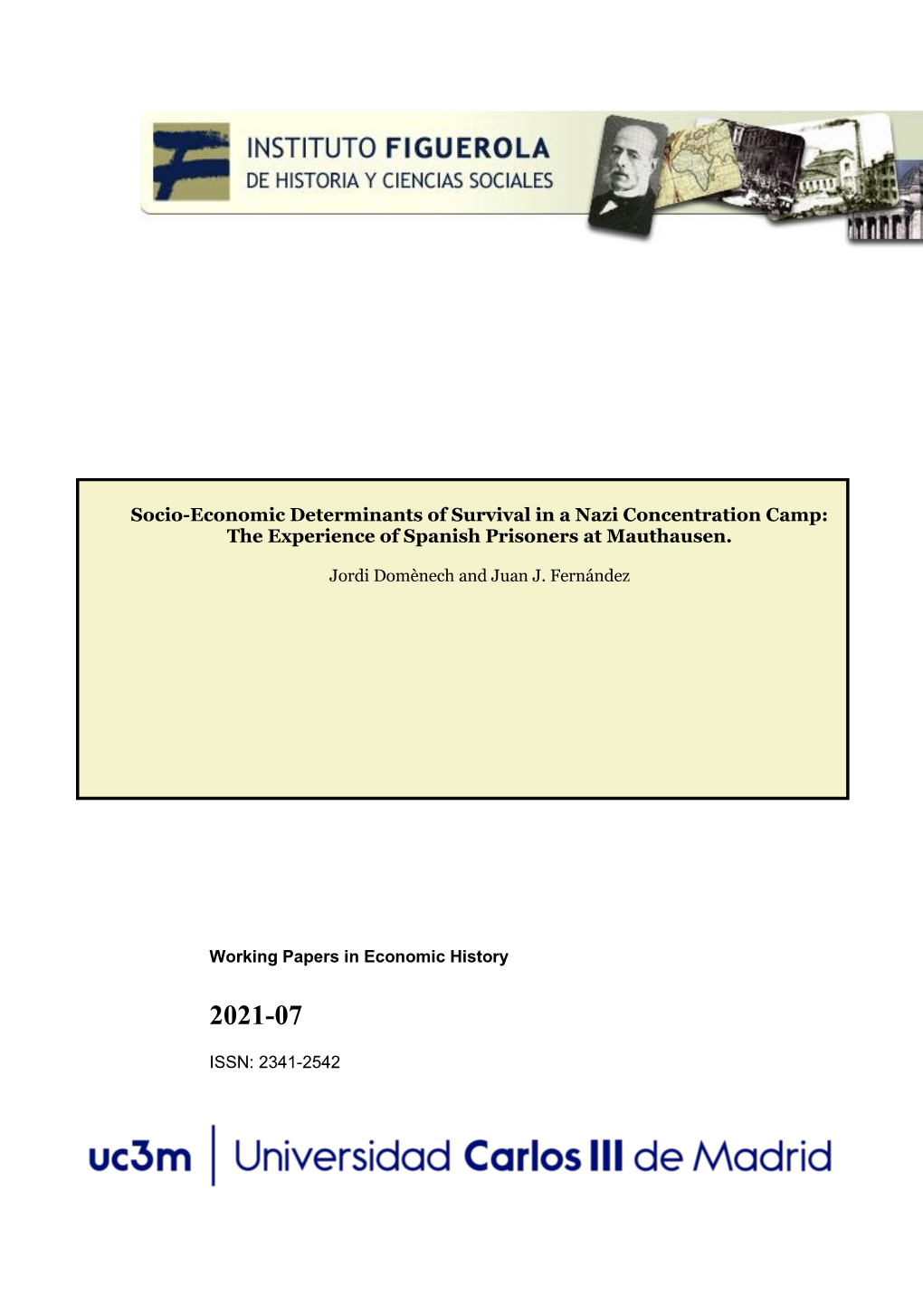 Socio-Economic Determinants of Survival in a Nazi Concentration Camp: the Experience of Spanish Prisoners at Mauthausen