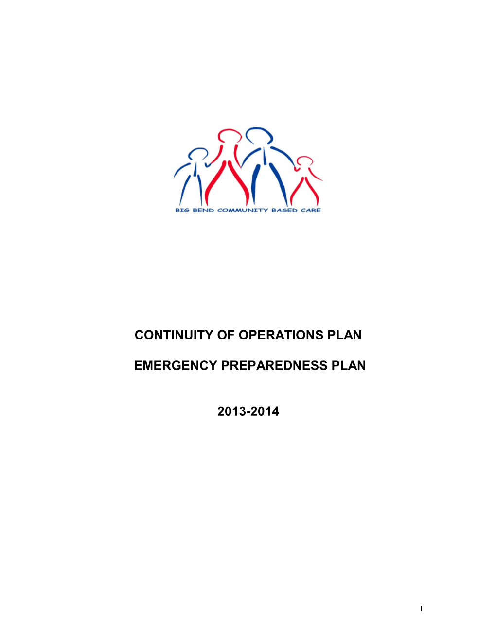 Continuity of Operations Plan Emergency Preparedness Plan